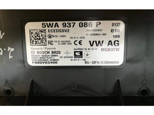 Блок комфорта 5WA937086P Volkswagen Golf VIII