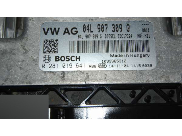 Блок управления двигателя 04L907309G Volkswagen Jetta VI