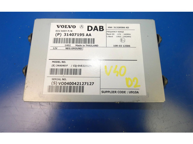 Pojistková skříňka 31407195, 31407195AA Volvo V40 2014