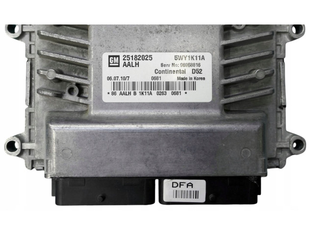 Блок управления двигателя 96958816, 25182025   Chevrolet Spark