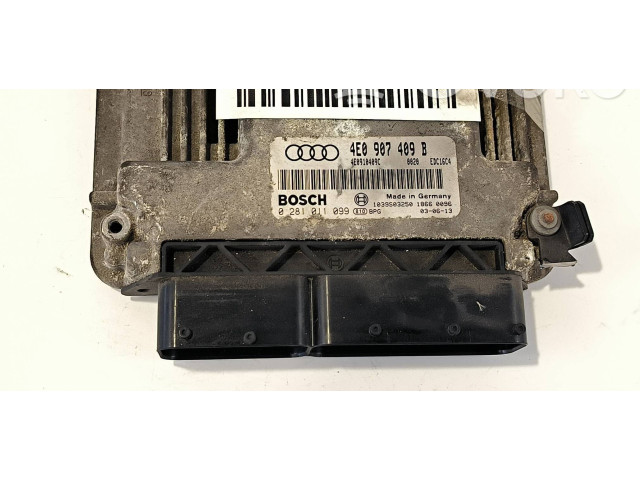 Řídící jednotka 4E0907409B, 0281011099   Audi A8 S8 D3 4E 2003
