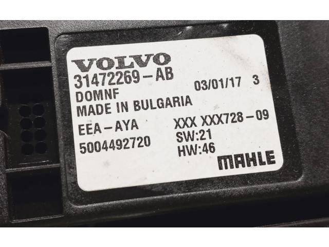 Блок управления климат-контролем 31472269, 5004492720   Volvo S90, V90