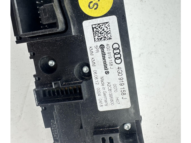 Блок управления климат-контролем 4G0919158J, 4G0919158J Audi A6 S6 C7 4G