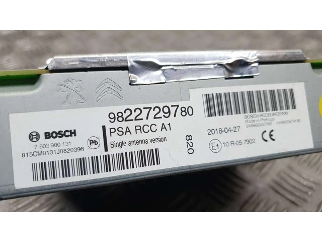 Блок управления 9822729780, 7503900131 Citroen C3 Aircross