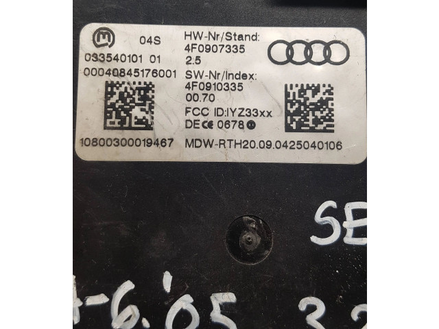 Блок управления 4F0907335, 4F0910335 Audi A6 S6 C6 4F