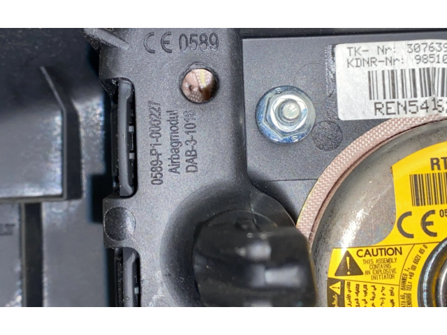 Подушка безопасности водителя 985109782R, 307639999N54 Dacia Logan II