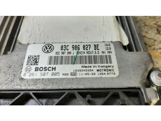 Блок управления двигателем Блок управления 03C906027BE, 0261S07005 Volkswagen Jetta VI