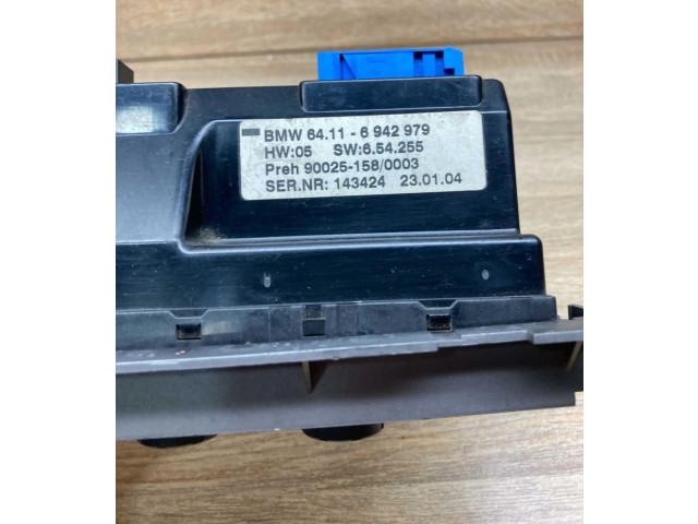 Блок управления кондиционера воздуха / климата/ печки (в салоне) 6942979 BMW 7 E65 E66 2001