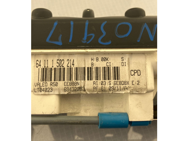 Блок управления климат-контролем 64111502214, 69432243   Mini One  Cooper R50  53