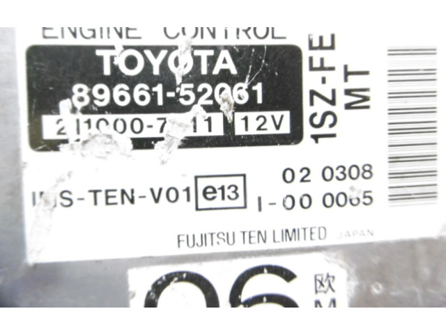 Řídící jednotka 89661-52061, 89661-52061 Toyota Yaris Verso 2001