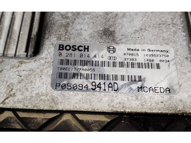 Блок управления двигателем Блок управления 0281014414, P05094941AD Jeep Compass