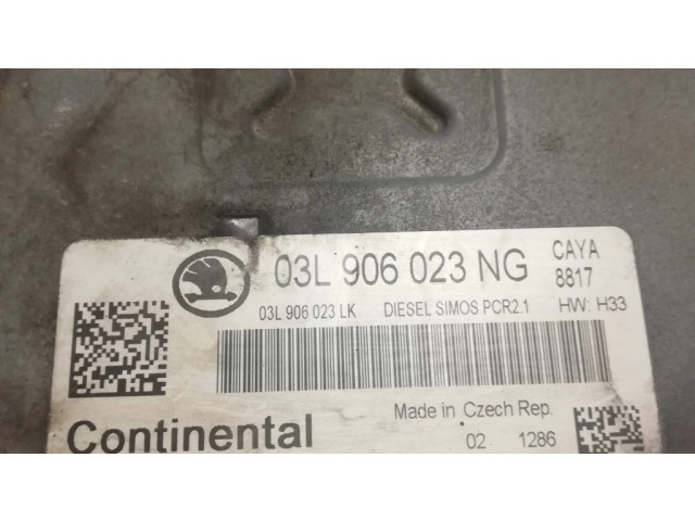 Блок управления двигателя 03L906023LK, 5WP42929AA Skoda Rapid (NH)
