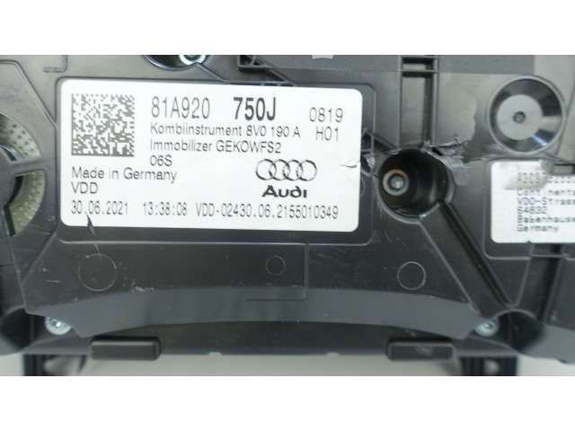 Панель приборов 81A920750J, 81A920750J Audi Q2 -