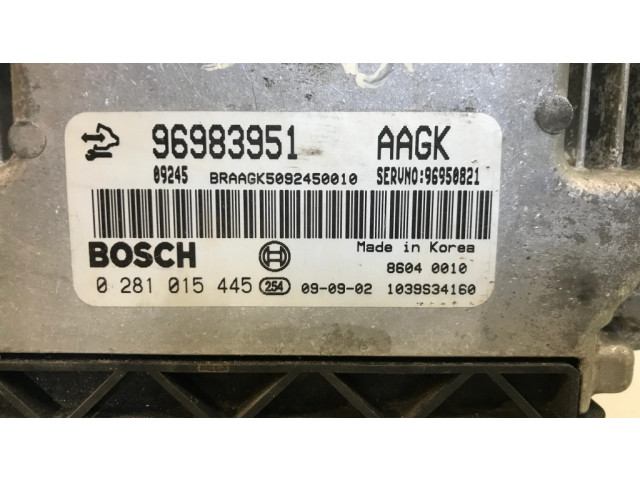 Řídící jednotka 96983951, 0281015445   Chevrolet Cruze 2010