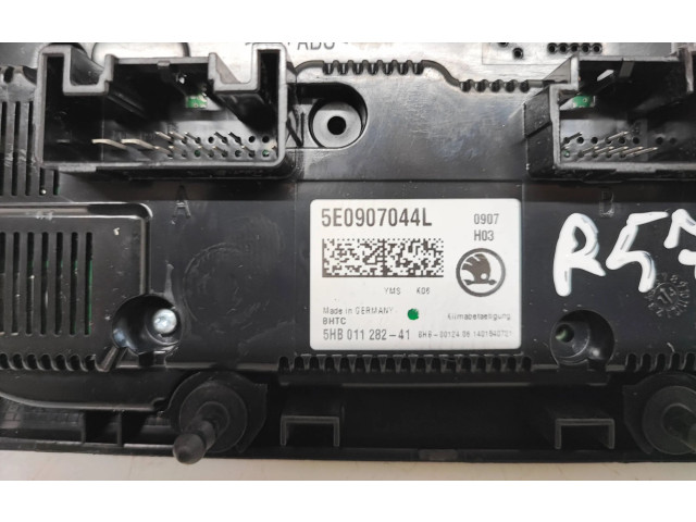 Блок управления климат-контролем 5E0907044L, 5HB01128241   Skoda Octavia Mk3 (5E)