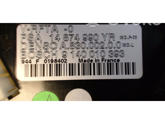 Блок управления климат-контролем 9140010393   Citroen C8