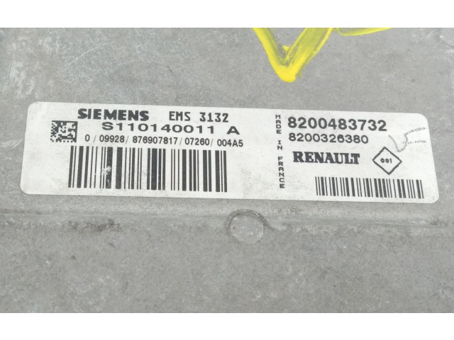 Блок управления двигателя 8200483732, S110140011   Dacia Logan Pick-Up
