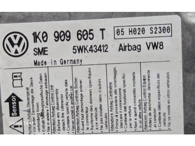 Блок подушек безопасности 1K0909605T, 5WK43412   Volkswagen Golf Plus