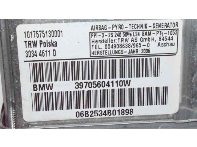 Подушка безопасности пассажира 72127056041, 39705604110W   BMW X3 E83