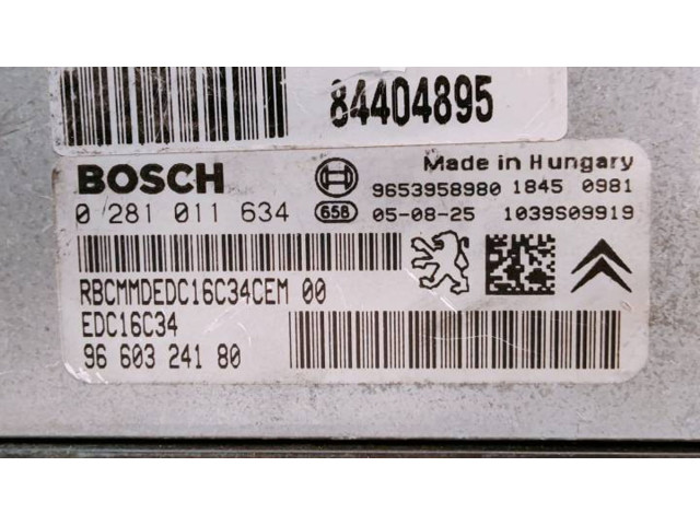 Řídící jednotka 9660324180, 84404895 Peugeot 307 2005