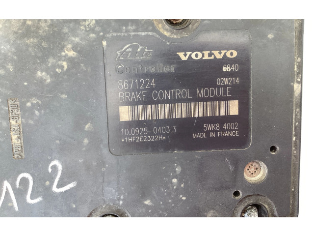 Блок АБС 8671224, 10092504033   Volvo  V70  2000 - 2004 года