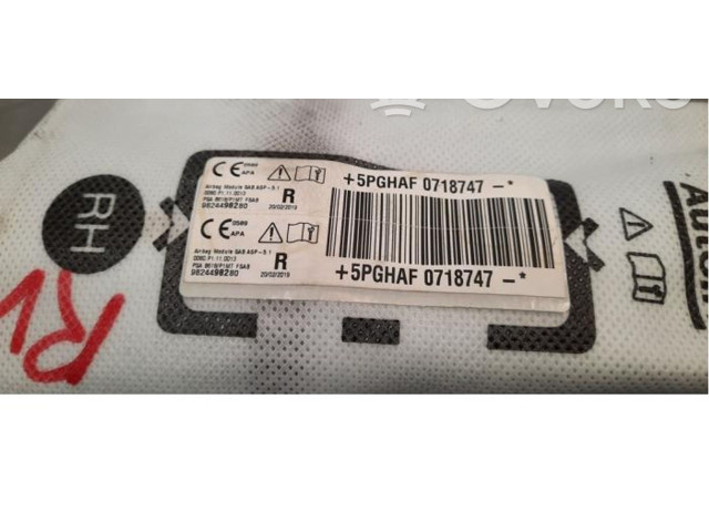 Подушка безопасности в сиденье 9824498280 Citroen C3 Aircross