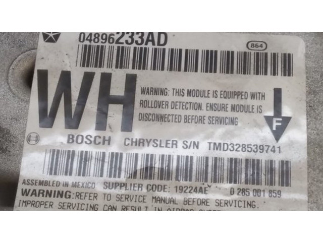 Блок подушек безопасности 04896233AD, TMD328539741 Jeep Cherokee