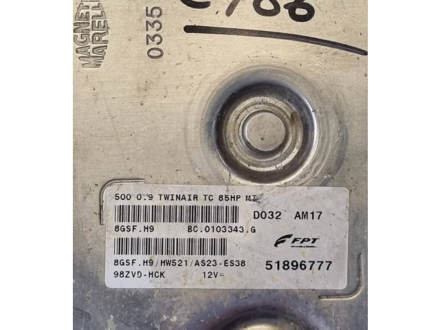 Модуль блока управления кондиционером 51896777 Fiat 500