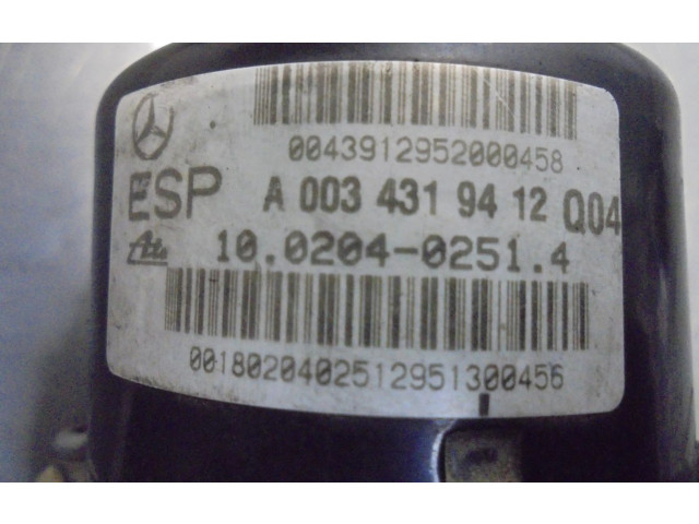 Jednotka ABS A0034319412 Mercedes-Benz C W203