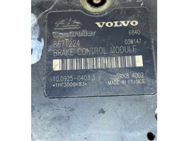 Блок АБС 8671224, 10092504033   Volvo  XC90  2003 - 2006 года