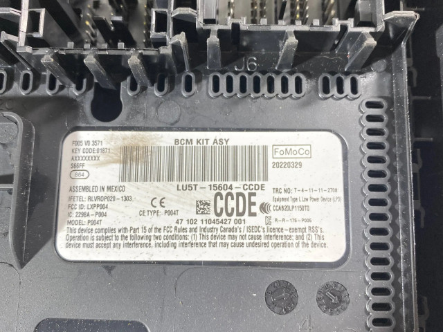 Pojistková skříňka Řídící jednotka BSM LU5T15604CCDE Ford Escape IV 2022