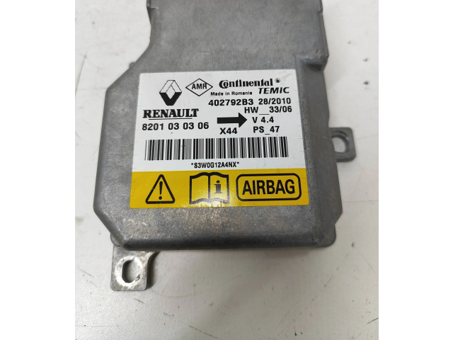 Блок подушек безопасности 402792B3, 8201030306 Renault Twingo II