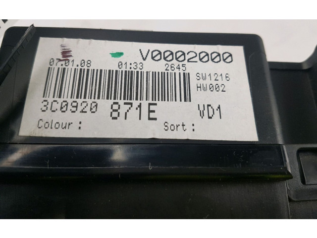 Панель приборов 3C0920871EZ02   Volkswagen PASSAT B6       
