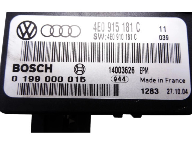 Řídící jednotka 4E0915181C Audi A8 S8 D3 4E