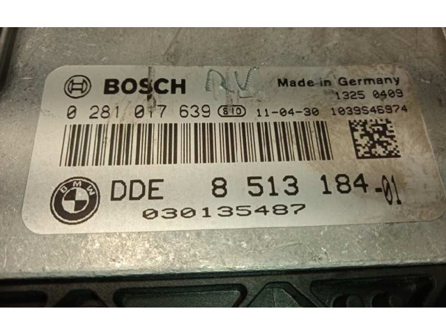 Блок управления двигателя 8513184, 0281017639   BMW X3 F25
