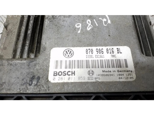 Řídící jednotka 070906016BL, 0281011859   Volkswagen Touareg I 2005