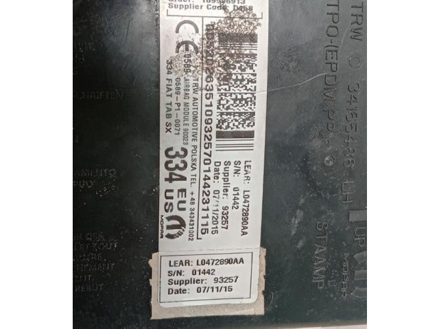 Подушка безопасности в сиденье 34165486, 34165486   Fiat 500X