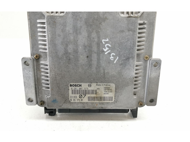 Блок управления двигателя 9635157580, 0281001976 Peugeot 306