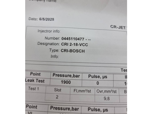 Форсунка 0445110477    Skoda Octavia Mk3 (5E)   