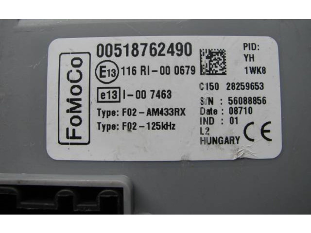 Блок комфорта 00518762490, 518762490   Ford Ka   