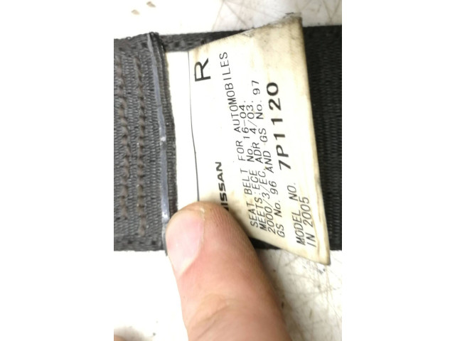 Третий рядный ремень безопасности 7P1120 Nissan Pathfinder R51