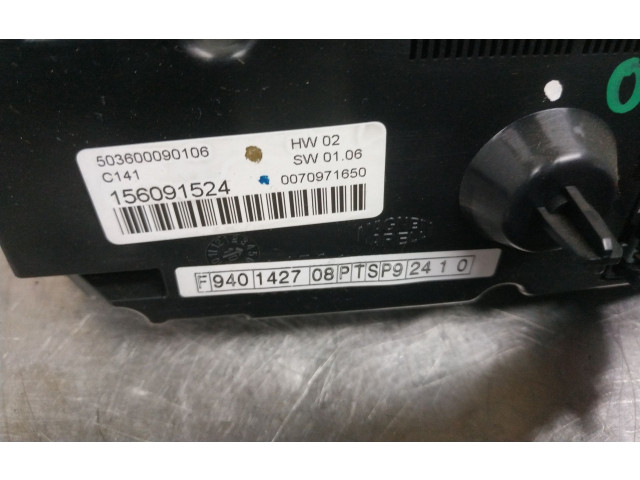 Блок управления климат-контролем 156091524 Alfa Romeo Giulietta