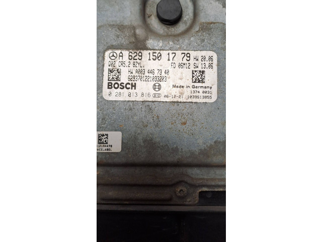 Блок управления двигателя A6291501779, 0281013816 Mercedes-Benz ML W164