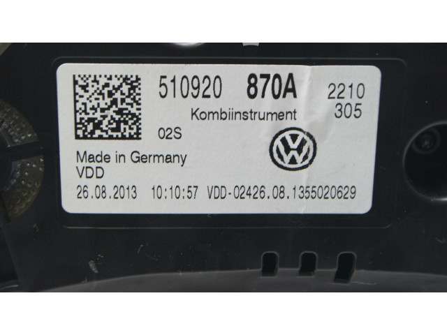 Панель приборов 510920870A, 510920870A Volkswagen Golf Sportsvan
