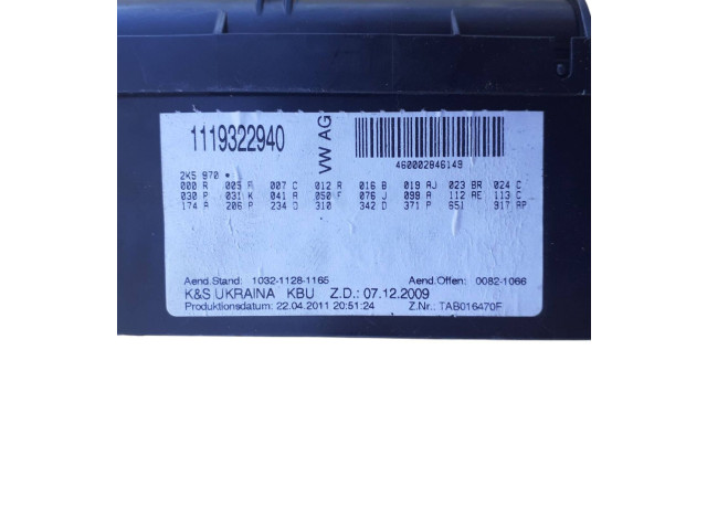   Pojistková skříňka 1119322940, TAB016470F   Volkswagen Caddy 2013