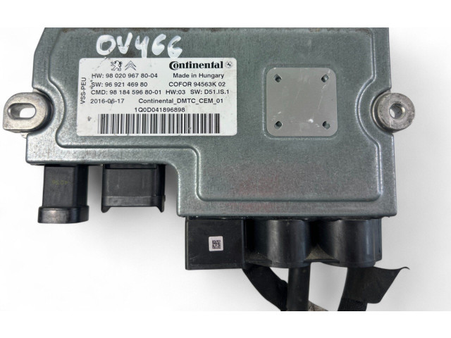 Блок управления коробкой передач 9802096780, 9692146980 Citroen C4 II Picasso