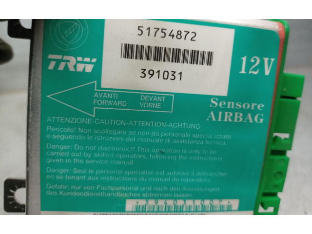 Блок подушек безопасности 51754872, 391031TRW Fiat Grande Punto