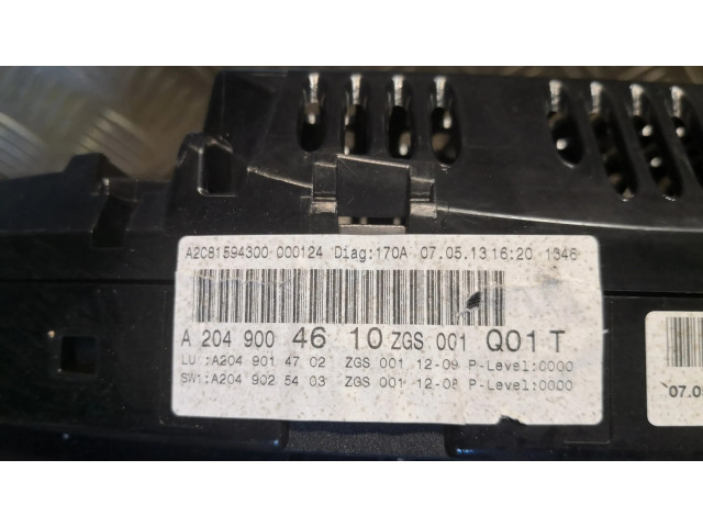 Přístrojová deska Mercedes-Benz GLK (X204) 2013 2049004610, A2049004610