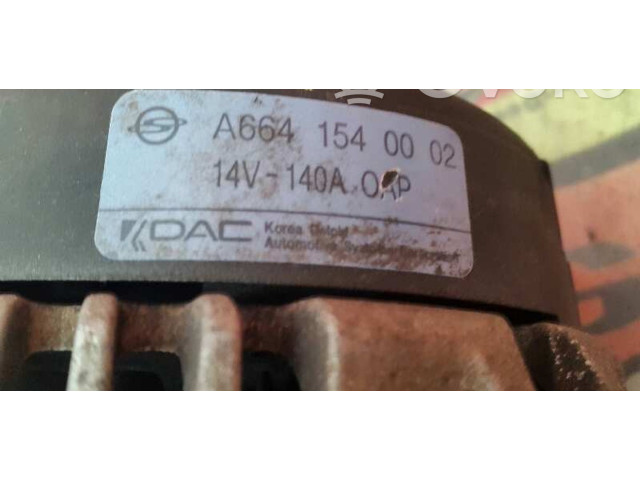 Генератор A6641540002, A6641540002 SsangYong Kyron