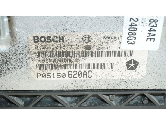 Блок управления двигателя 0281018312, 0281018312 Fiat Freemont